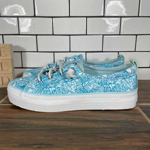 Sperry Crest Vibe Resort Platform Womens Size 10 Shoes Blue Slip On Sneaker - Picture 1 of 12